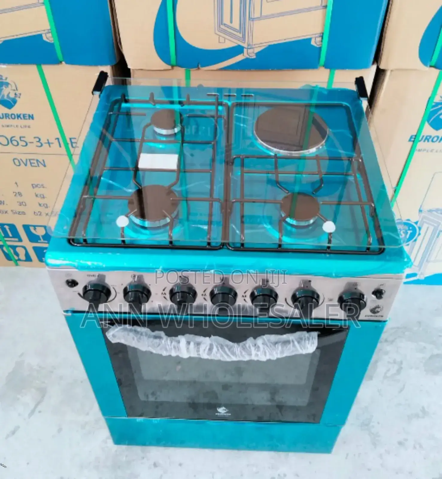 Euroken 60*65 3+1 Standing Cooker Plus Electric Double E-S3g