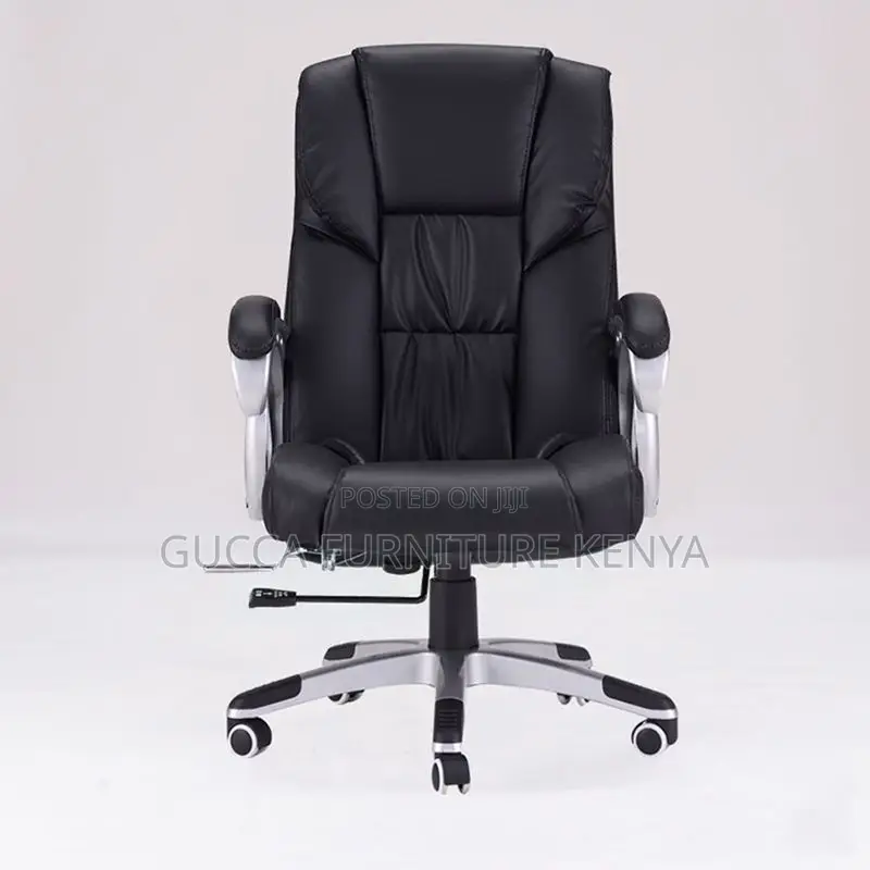 Office Chairs: Adjustable Seat Height Leather Executive Seat