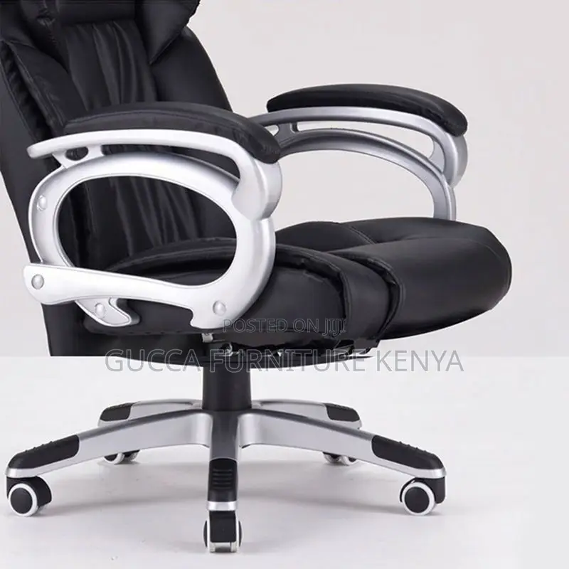 Office Chairs: Adjustable Seat Height Leather Executive Seat