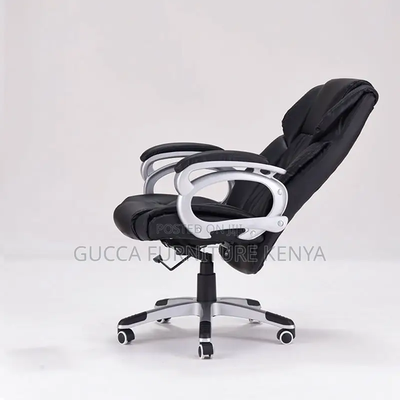 Office Chairs: Adjustable Seat Height Leather Executive Seat