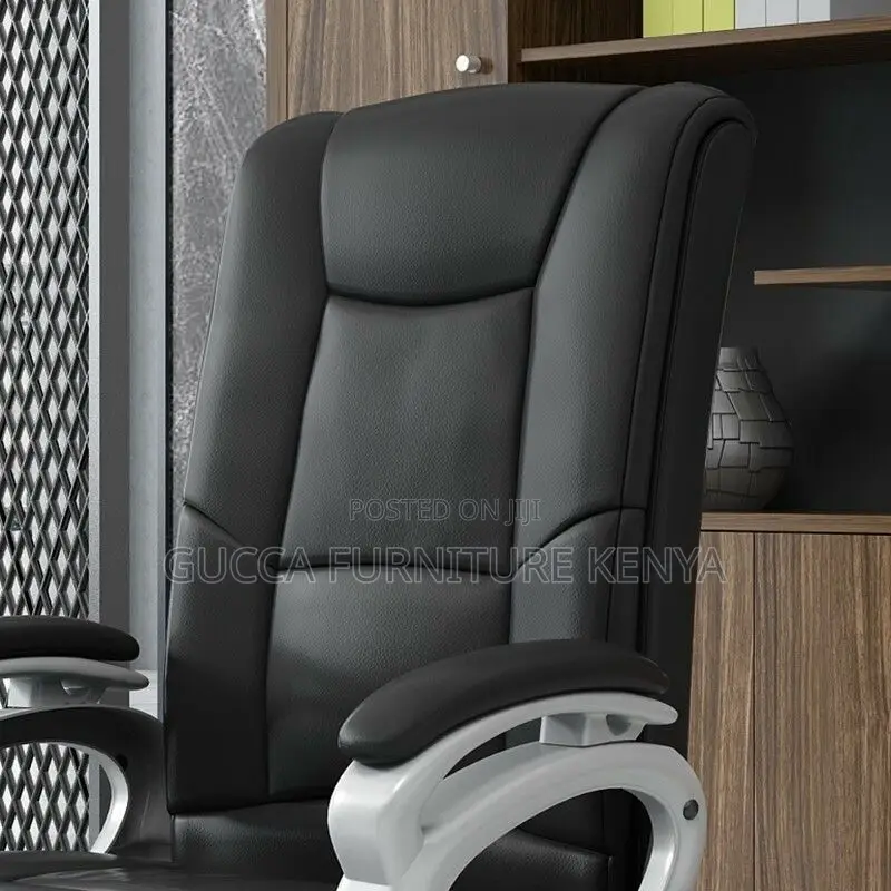 Office Chairs: Adjustable Seat Height Leather Executive Seat