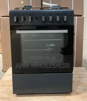 Grey BJS 60X60 3-Gas+1 Hot Plate With Turbo-Fan B/Jp