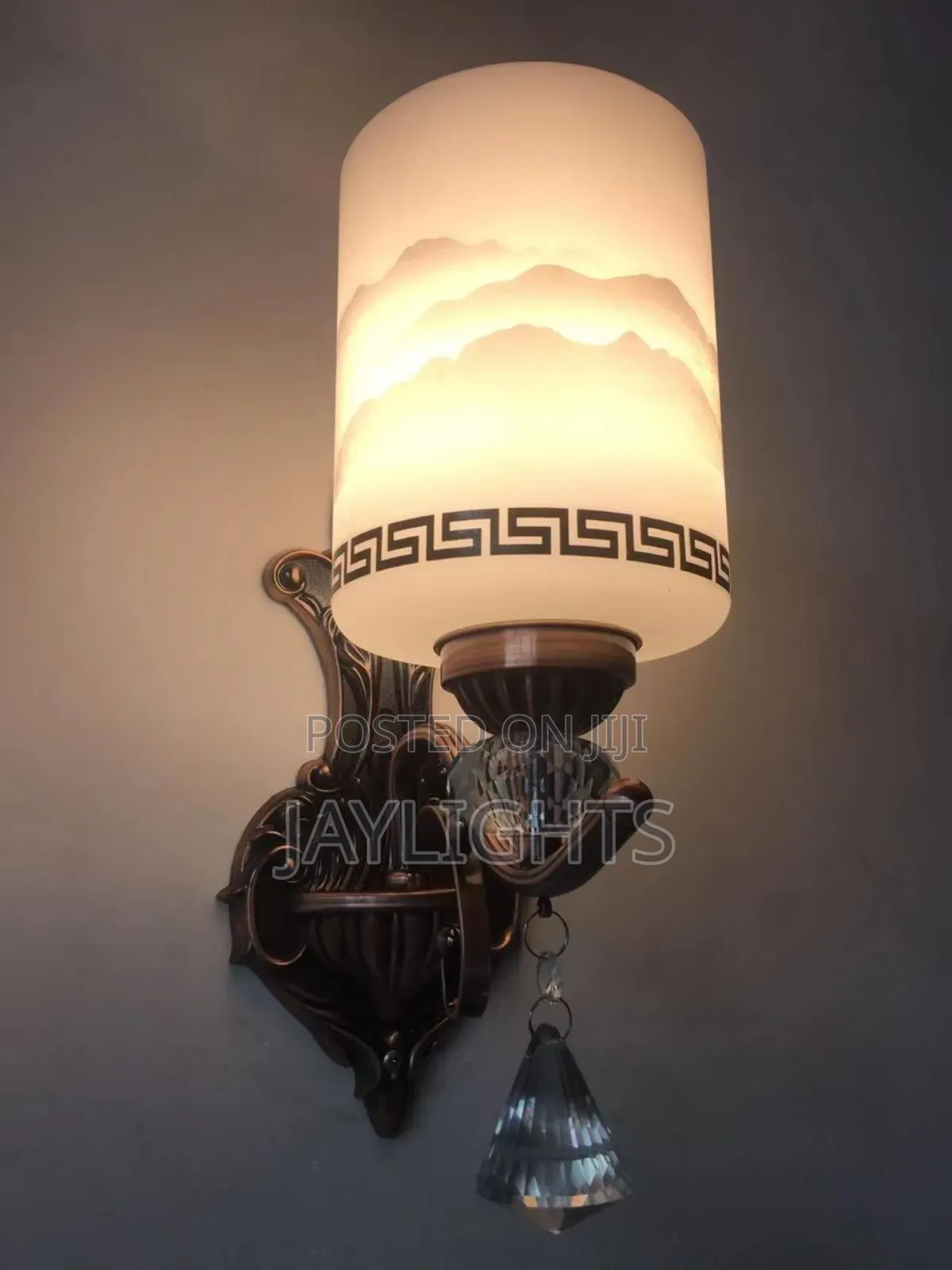Creative Bedroom Bedside Single Glass Wall Lamp