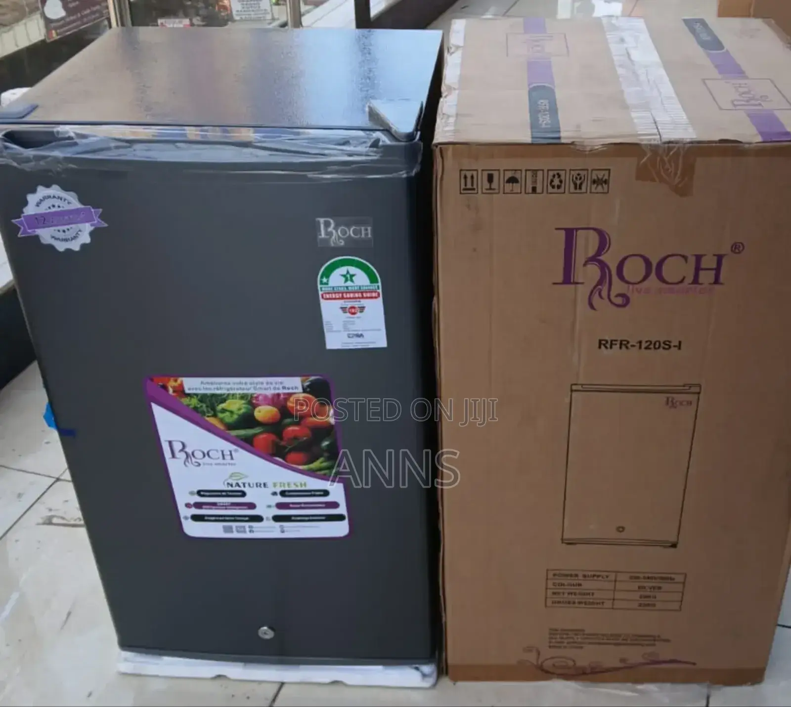 Roch 90litres~ Grey Home Fridge