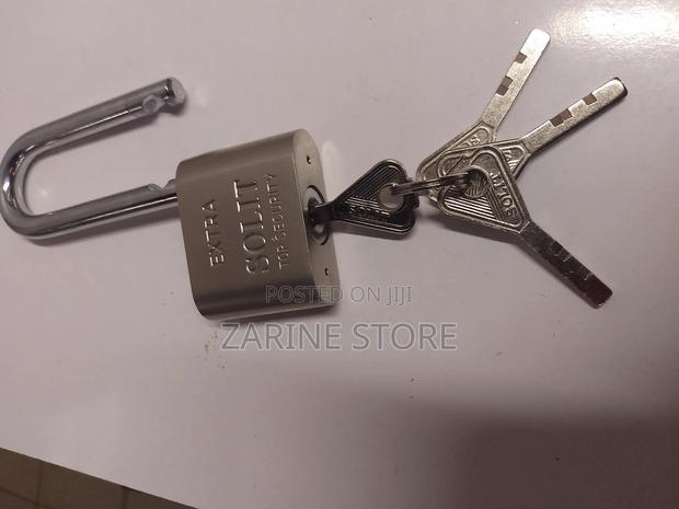 Solit Long Neck Padlock 50mm 4 Keys Anti-Rust - thumbnail 2
