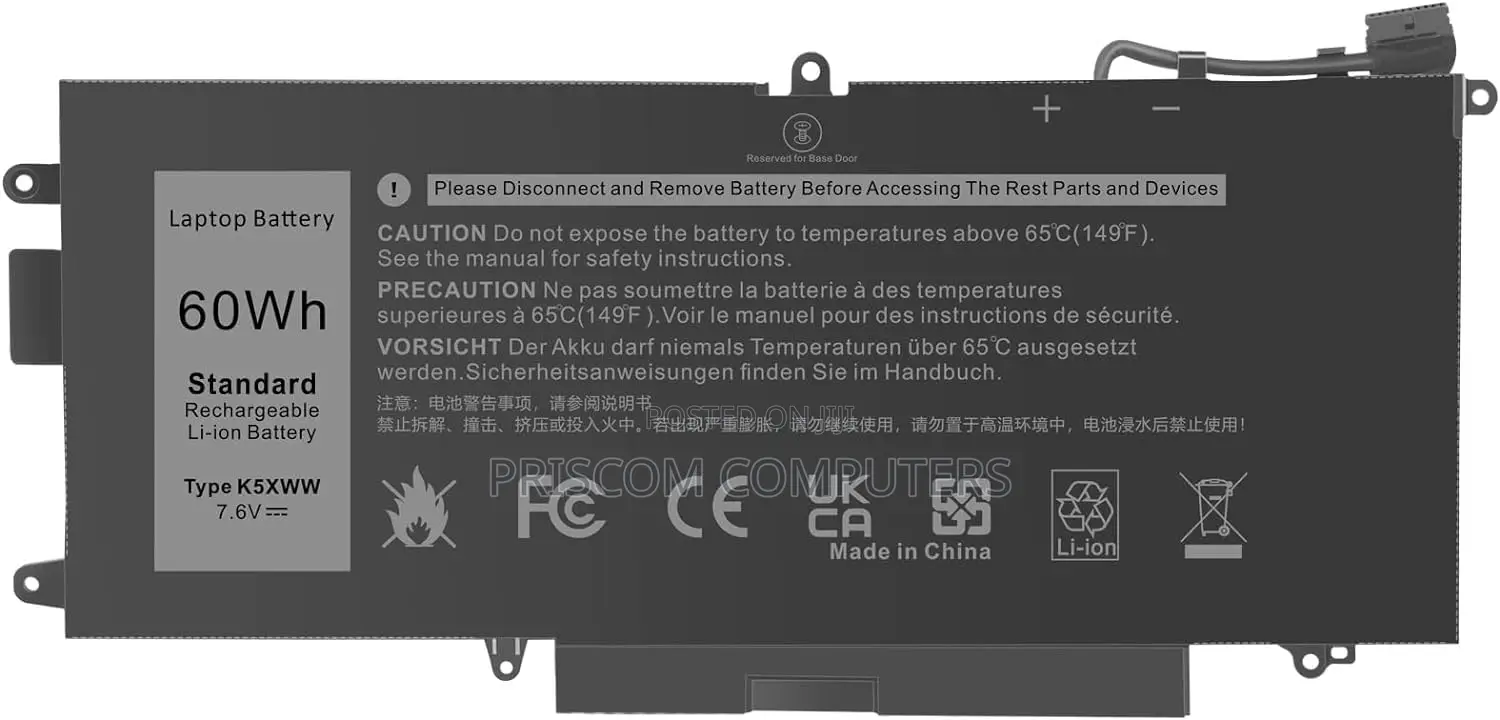 K5XWW Battery for Dell Latitude 13 , 1 12 5000
