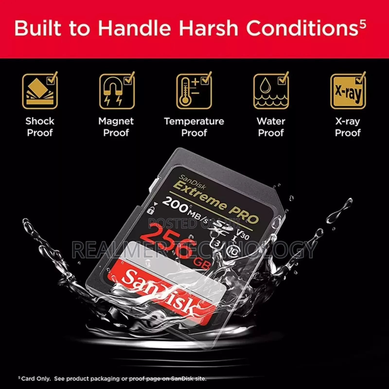 Sandisk 256gb Extreme PRO SDXC Uhs-I Memory Card – C10, U3