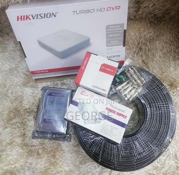 Four Channel One CCTV Cameras Hik Vision 1080p IR Kit
