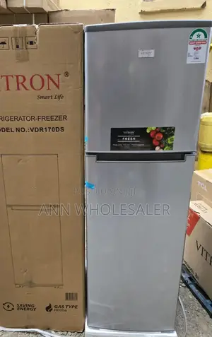Vitron VDR170DS 170 Liters Double Door Fridge - Silver VT/1
