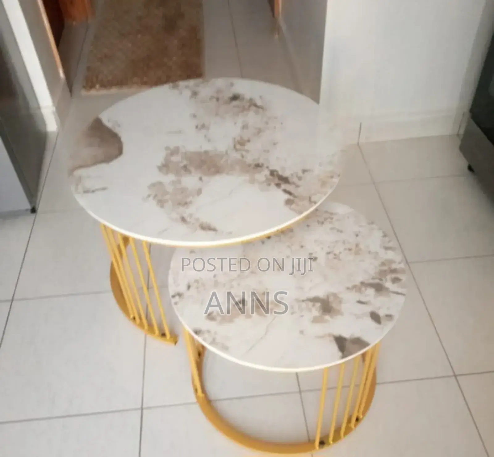 Pure Marble Table~ White Patched