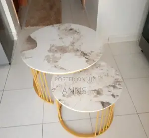 Pure Marble Table~ White Patched