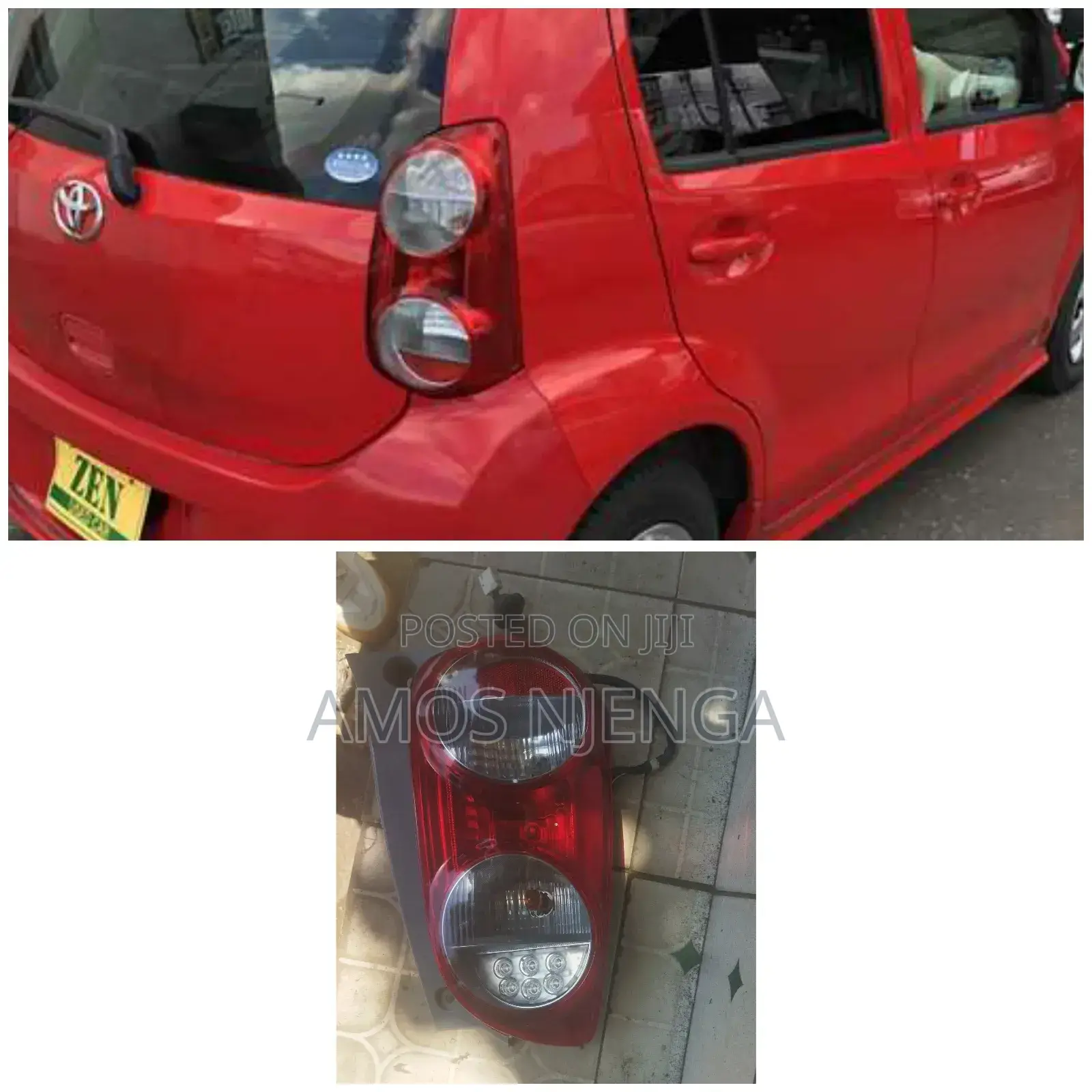 Toyota Passo 2008 Tailight