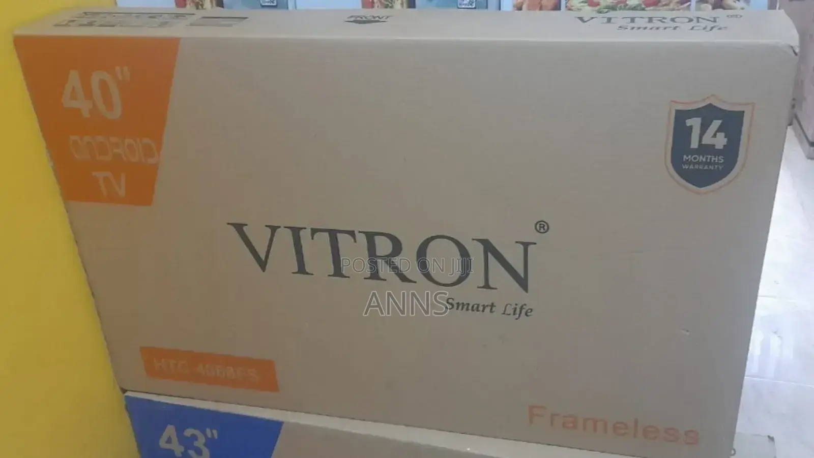 Vitron 40" Smart Life Frameless Android Tv~ With Bluetooth