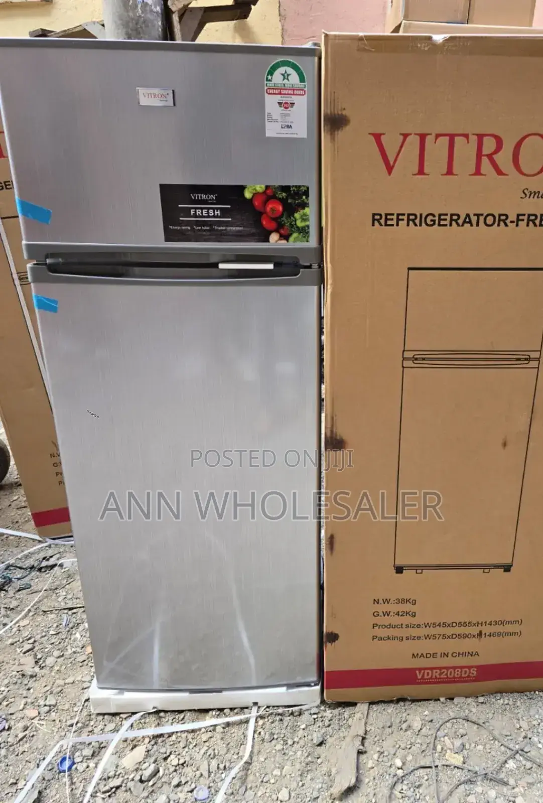 Vitron VDR208DS 208 Litres Double Door Refrigerator VT/2