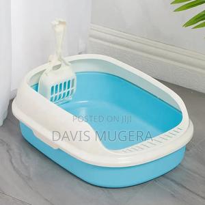 Plastic Classical Anti-Crack Cat Toilet Cat Litter Box - thumbnail 2