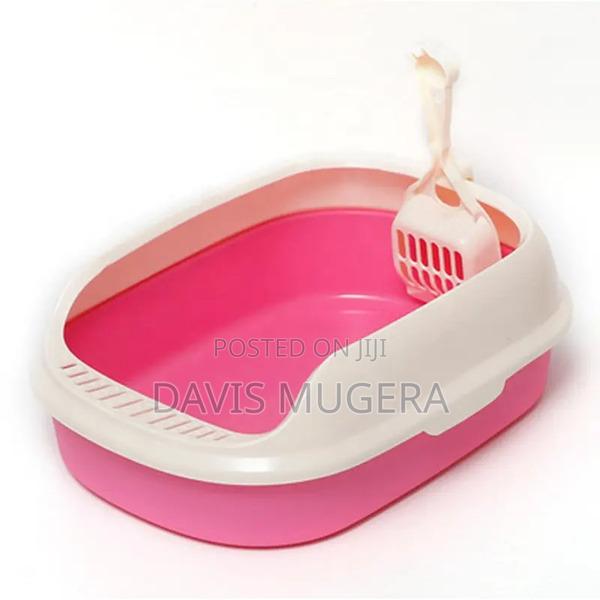 Plastic Classical Anti-Crack Cat Toilet Cat Litter Box - thumbnail 4