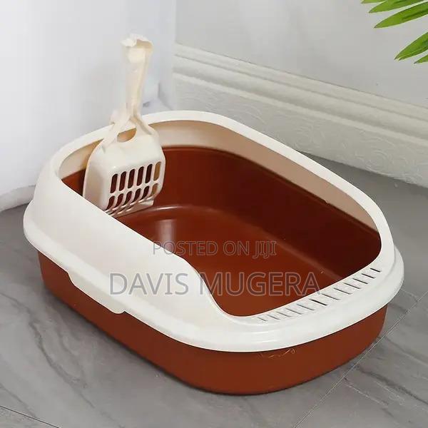 Plastic Classical Anti-Crack Cat Toilet Cat Litter Box - thumbnail 5