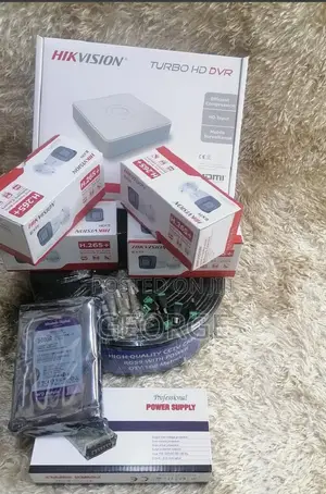 Four Channel One CCTV Cameras Hik Vision 1080p IR Kit