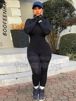 Black Trendy Playsuit . Good Quality - thumbnail 2