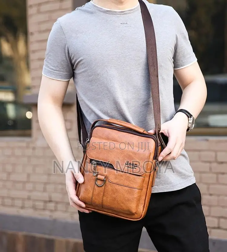 Jeep Leather Shoulder Bag/Chest Bag
