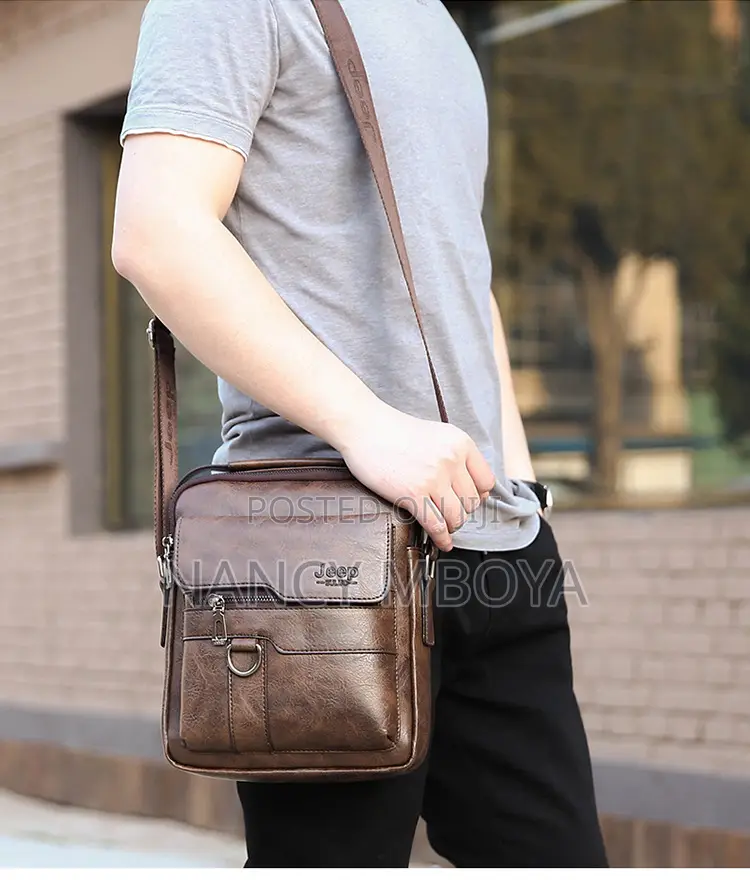 Jeep Leather Shoulder Bag/Chest Bag