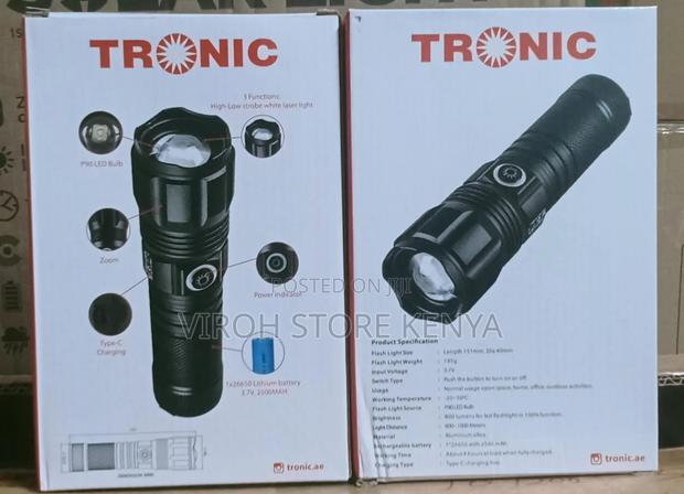 Tronic Torch Aluminium Alloy Flashlight 26650 Battery - main view