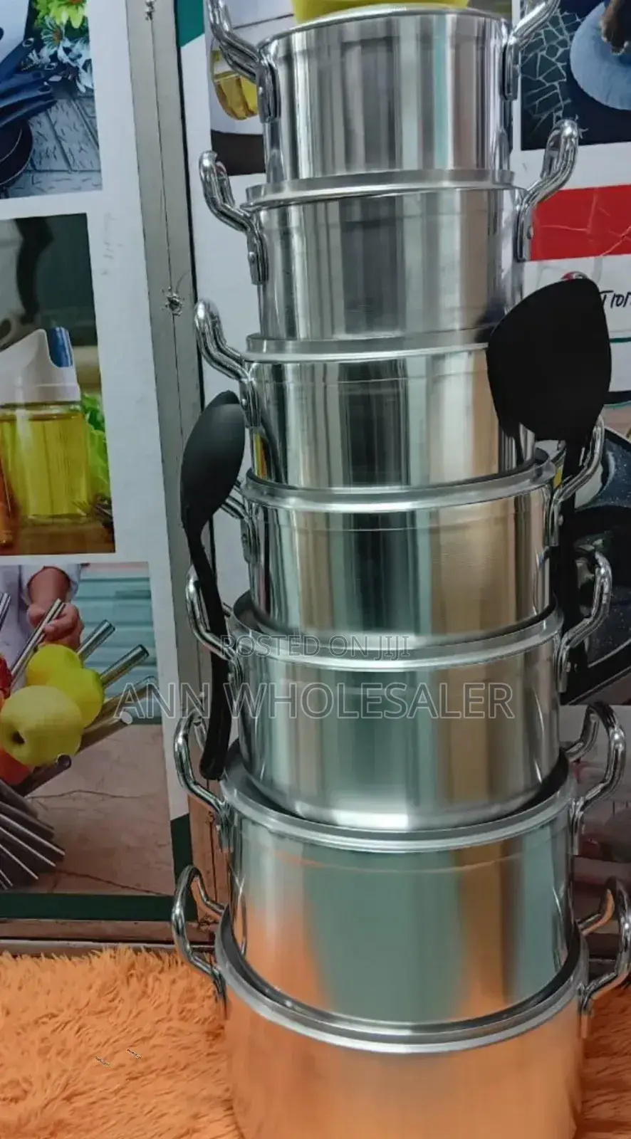Tornado Tc 14-Pieces Stainless Steel Cooking Pot Set T-14pcs