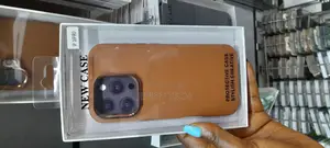 iPhone 16 Magsafe Leather Case, Metal Camera Bump Frame
