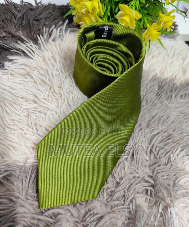 Lemon Green Army Green Official Ties - thumbnail 2
