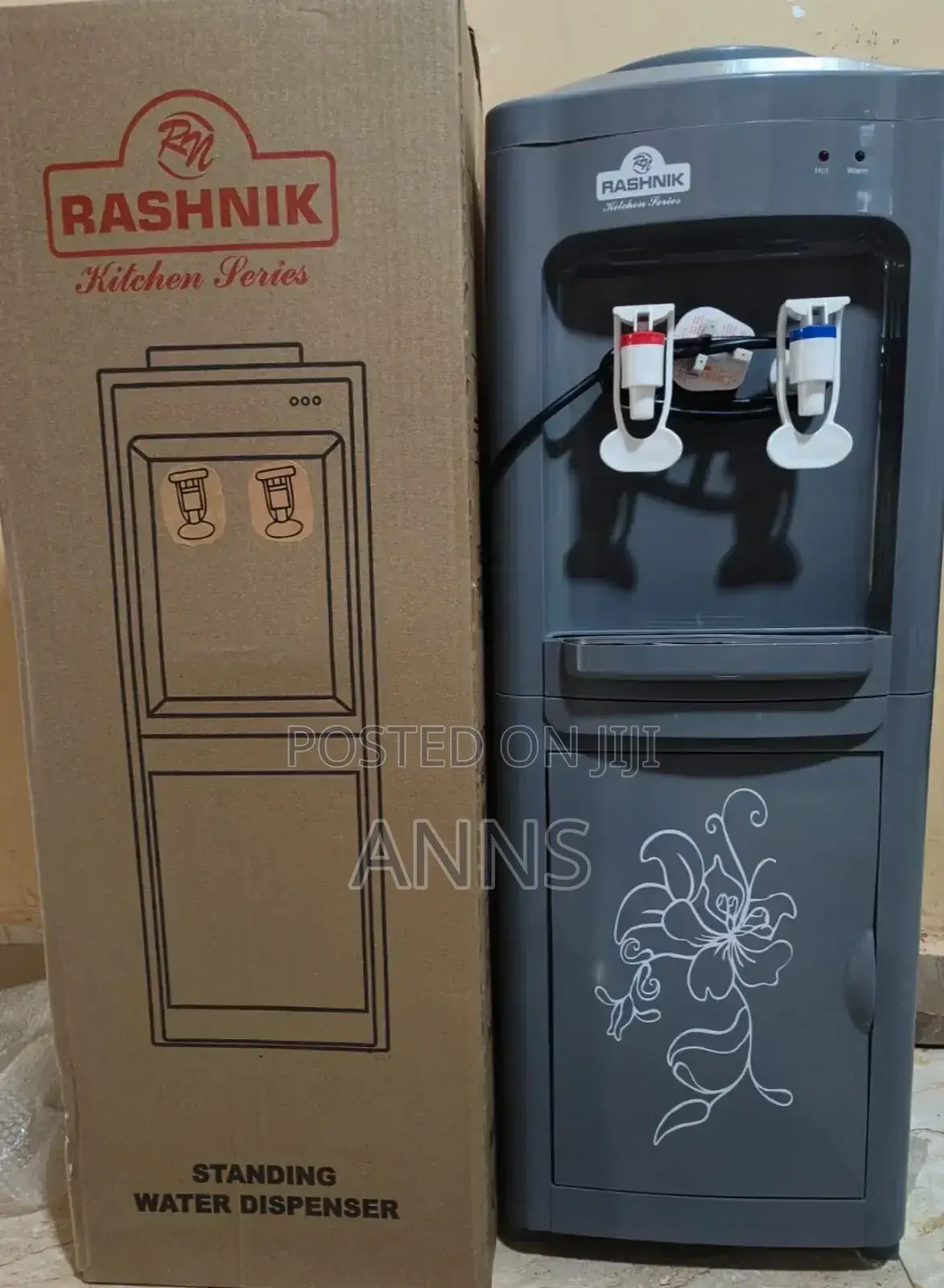 Rashnik Black Hot Normal Standing Water Dispenser