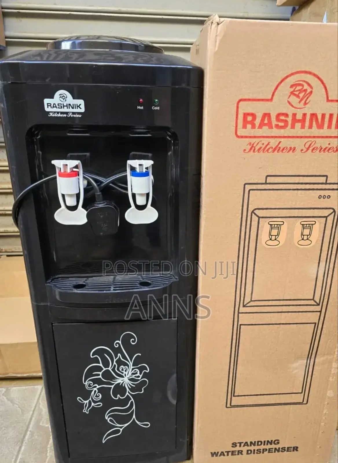 Rashnik Hot Cold 2 Tap Water Dispenser ~ Black
