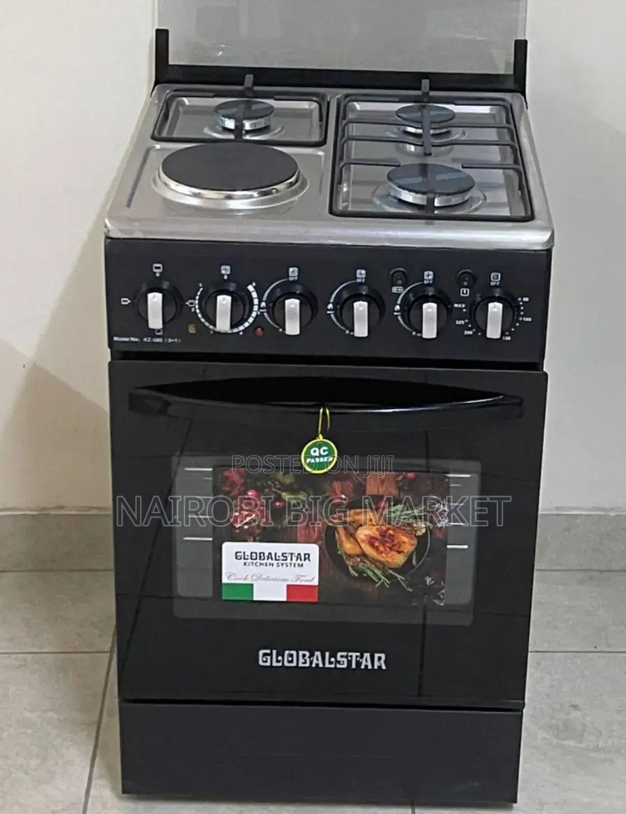Black 50*55 Globalstar 3+1 Standing Cooker Oven G-T3