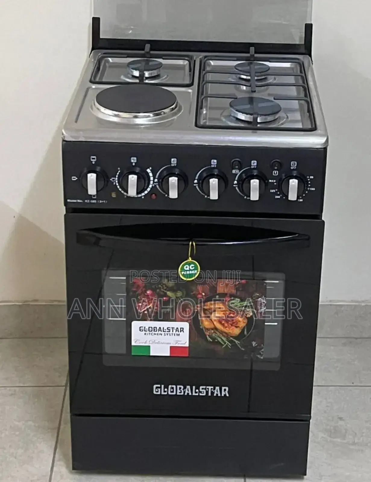 Black 50*55 Globalstar 3+1 Standing Cooker Oven G-T3