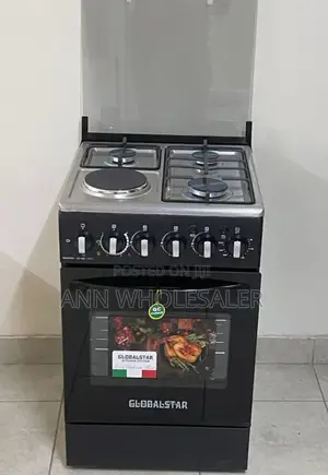 Black 50*55 Globalstar 3+1 Gas Standing Cooker Withoven G-T3