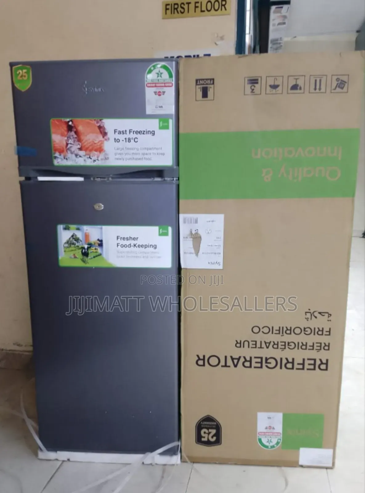 Syinix 210 Litres Double Door Refrigerator
