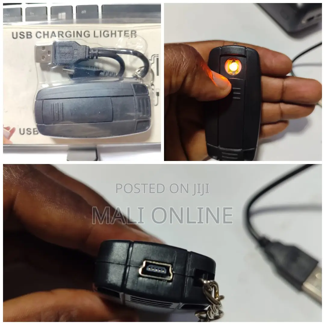 Cigarette Lighter USB Rechargeable With LED Light