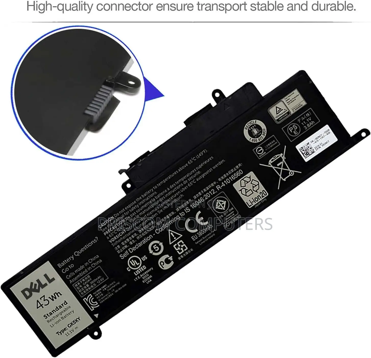 GK5KY -Dell Inspiron 11 3147 35 Dell 11 - 3000 Battery