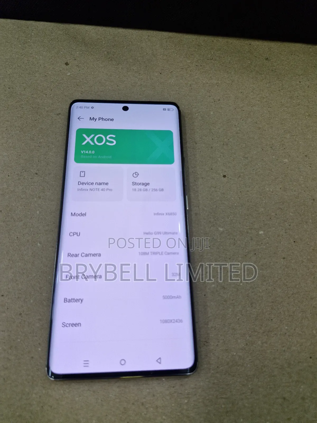 Infinix Note 40 Pro 256 GB Green
