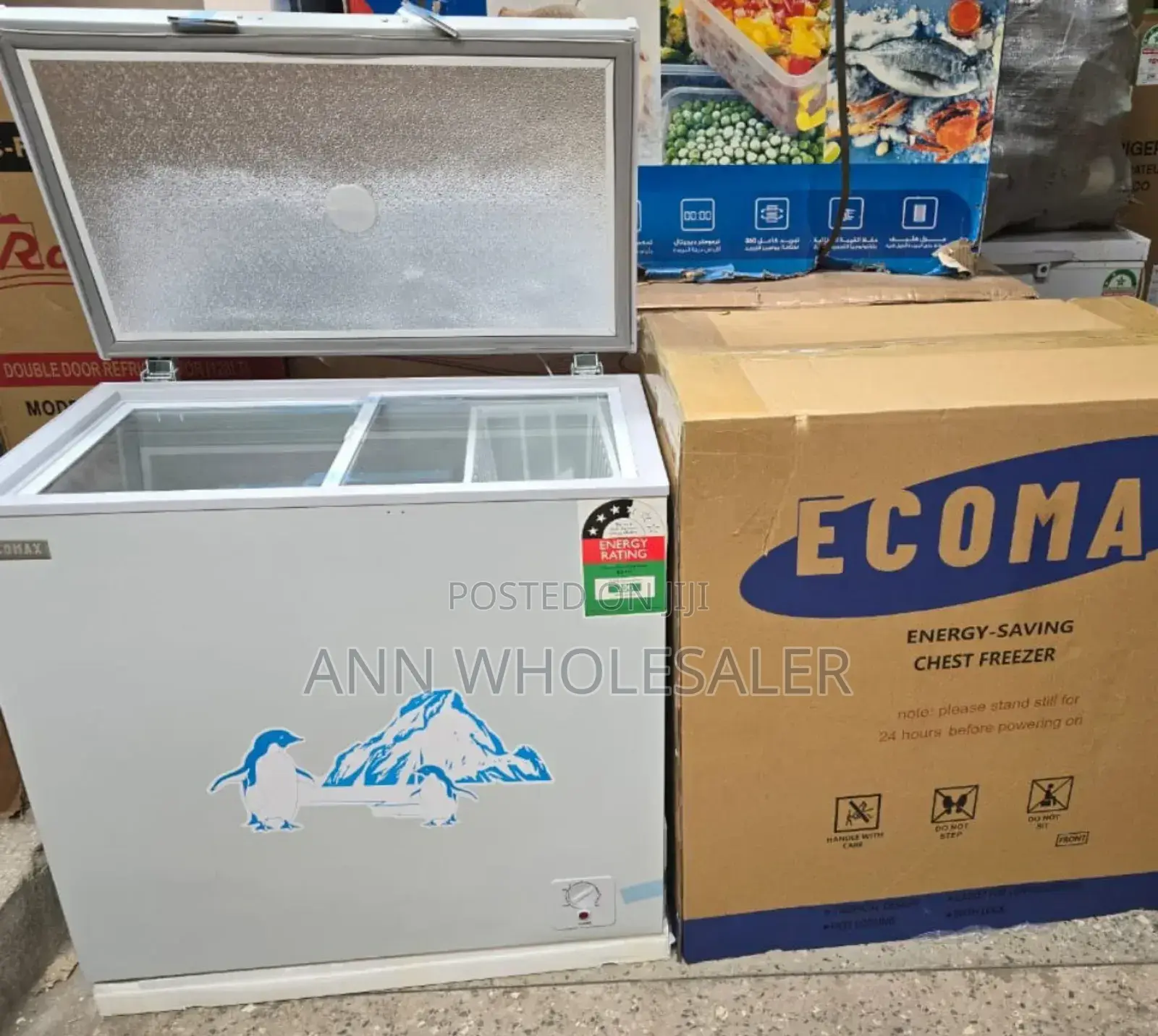 169 Litres Silver Ecomax Deep Freezer E/169-Dl