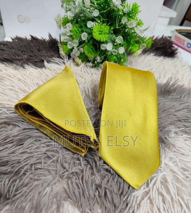 Gold Plain Official Tie Set - main view