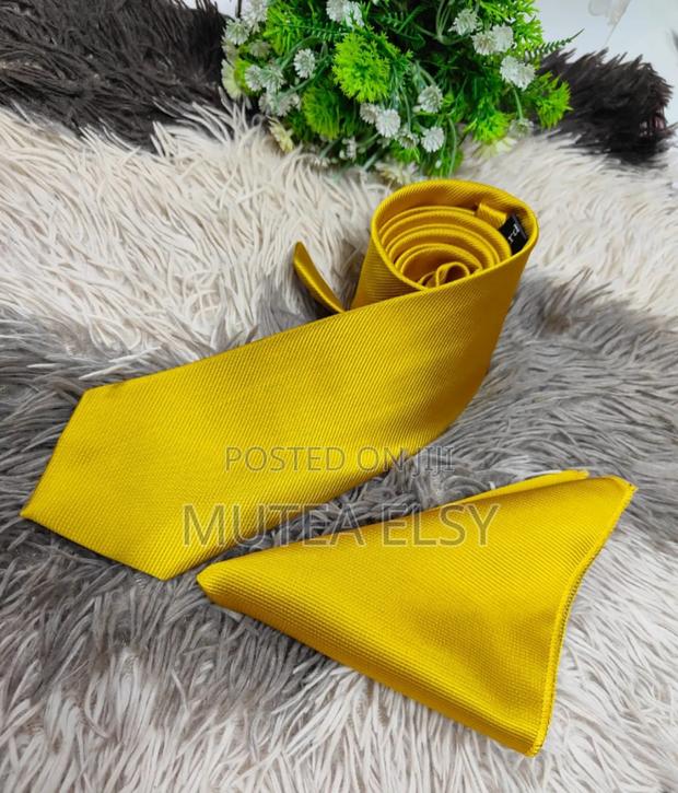 Gold Plain Official Tie Set - thumbnail 2