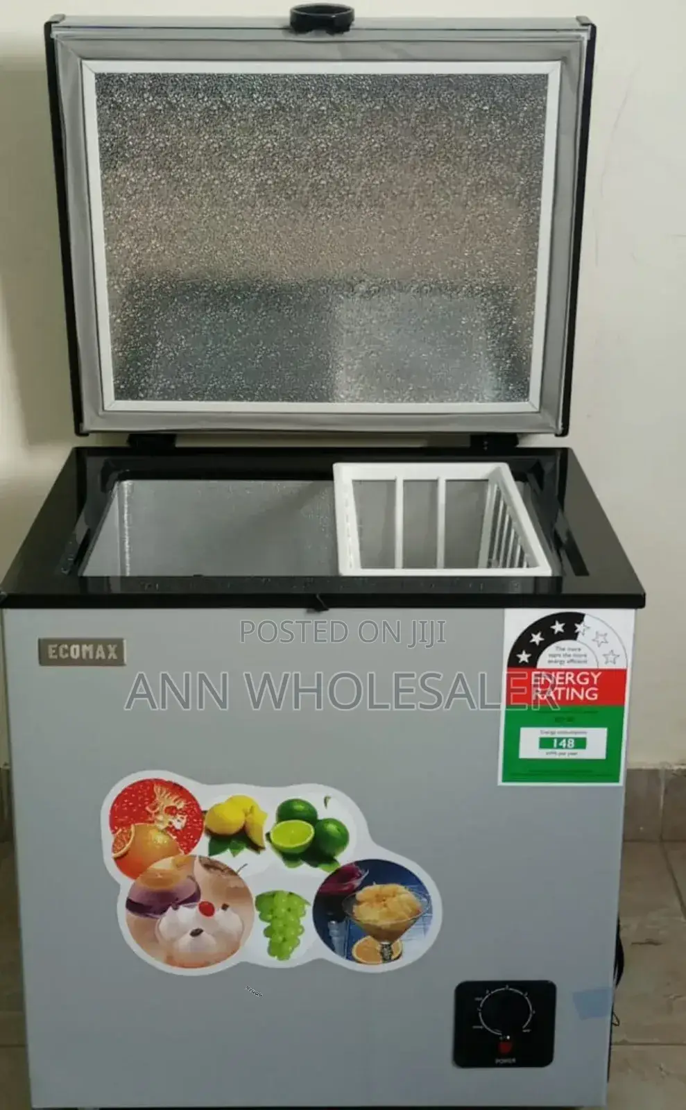 Grey 90L Ecomax Deep Chest Freezer E/60l-Dl