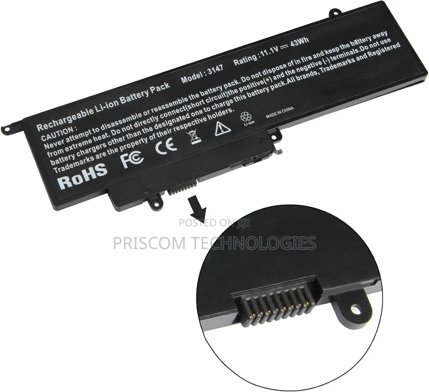 Laptop Battery GK5KY for Dell 3147 04K8YH 4K8YH RHN1C 92NCT