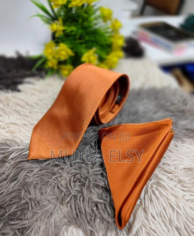 Royalblue Burnt Orange Office Tie Sets - main view