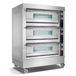 Commercial Three Deck Oven With Six Trays