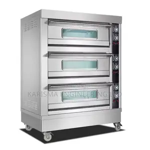 Commercial Three Deck Oven With Six Trays