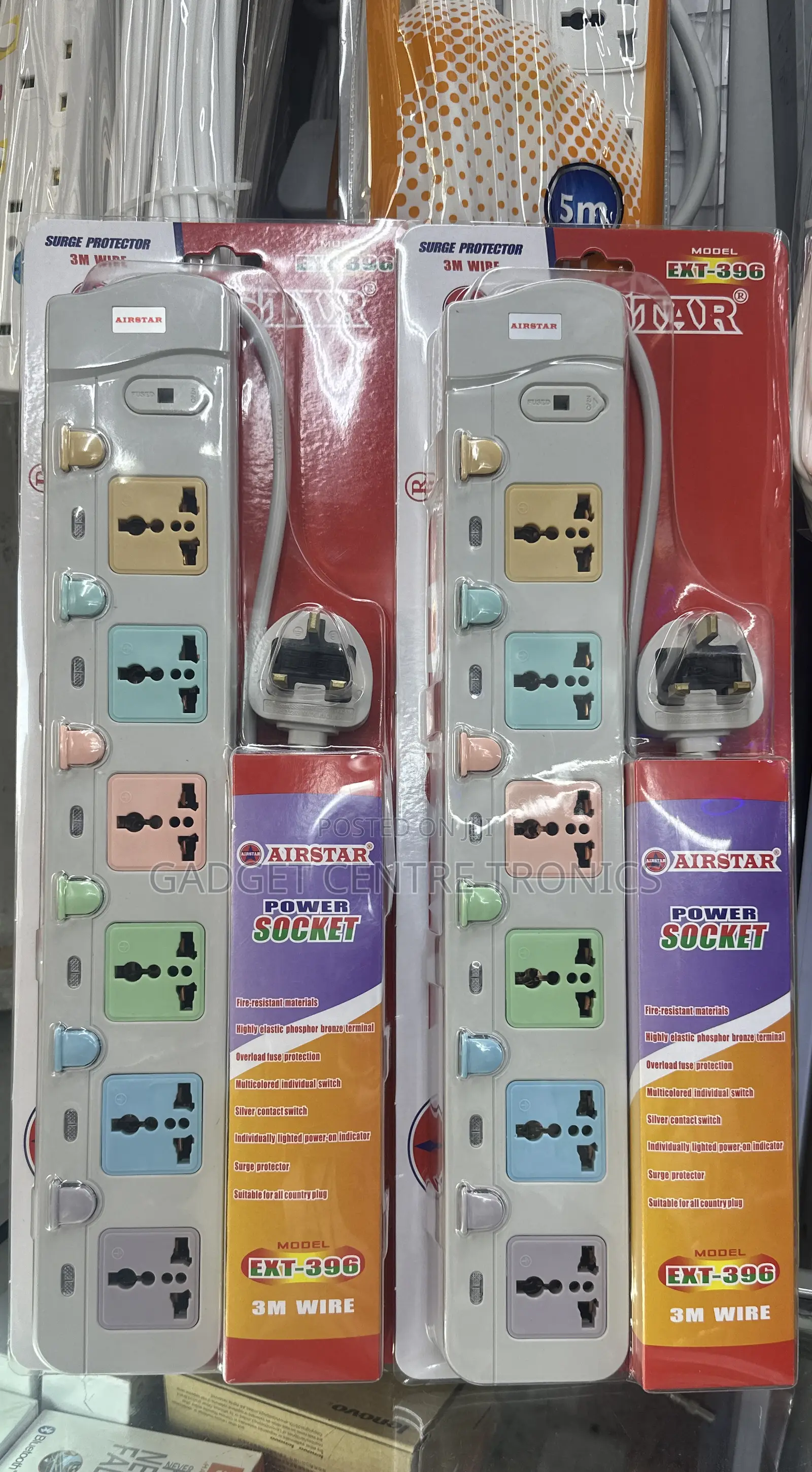 Airstar Power Socket 6ports With Surge Protector