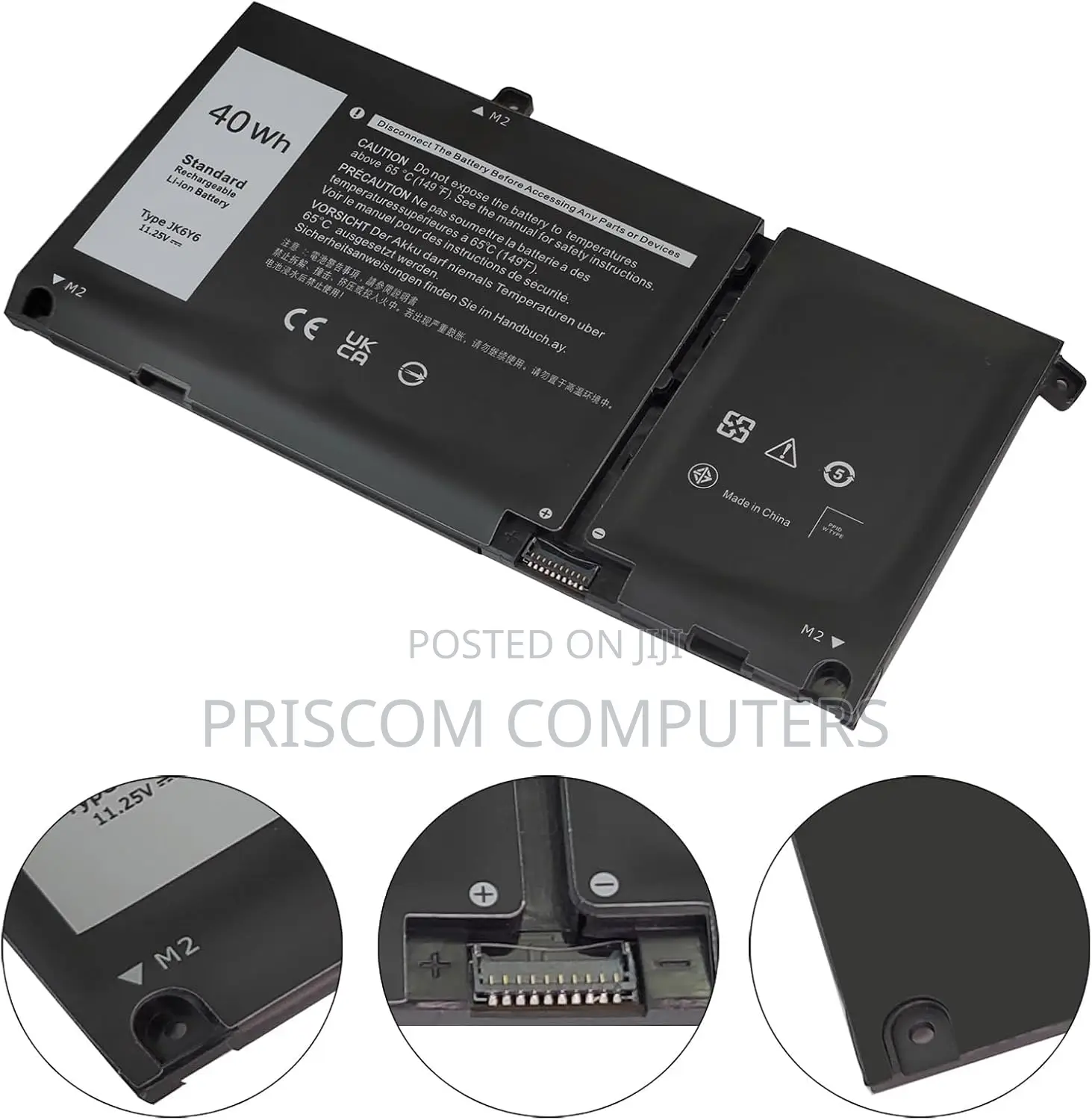 Dell JK6Y6 Vostro 5300 5401 Inspiron 5300 5401 5408 Battery