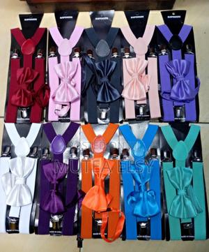 Red,Black,White,Orange Suspenders : Bowtie Sets - thumbnail 2