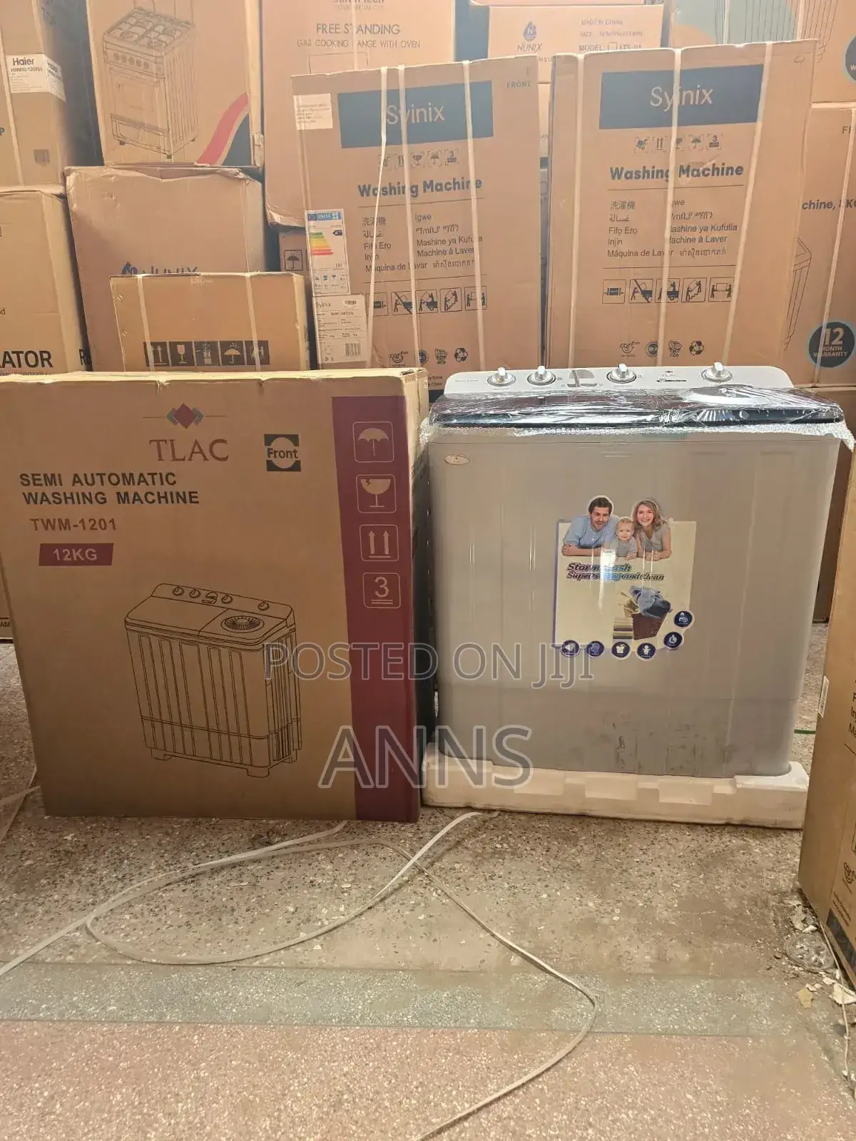12 KGS TLAC Twin Tub Semi Automatic Washing Machine